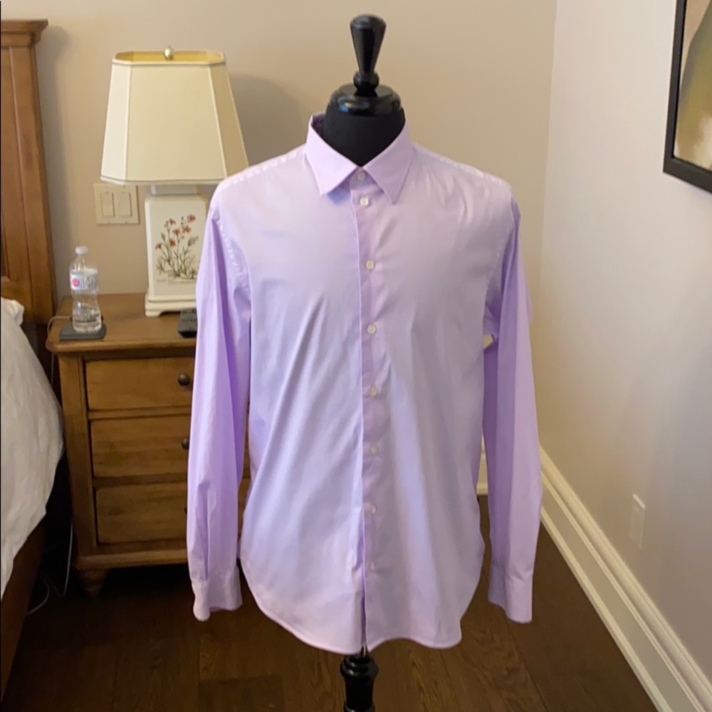 EMPORIO ARMANI light pink dress shirt.